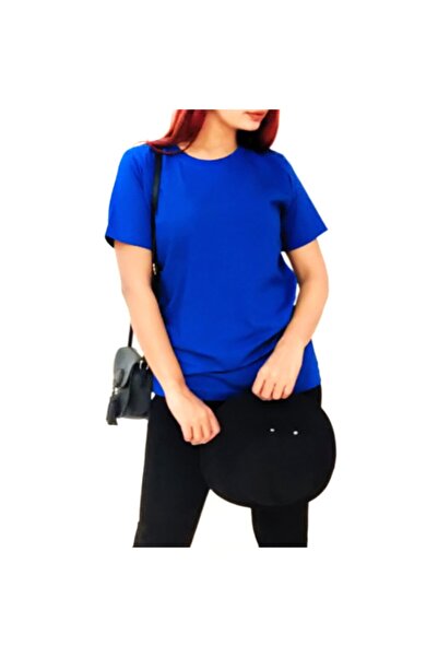 HediyeMania Γυναικείο μπλουζάκι μπλε βασικό