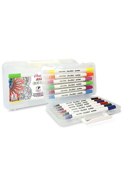 Alpıno Alpino Felted Paint Pen with Reversible Brush Tip 12 Colors Ar800186