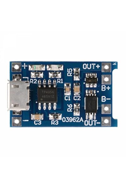 Elektronikport Tp4056 Korumalı 1a Lipo - Li Ion Pil Şarj Devresi 3,7v Micro U...