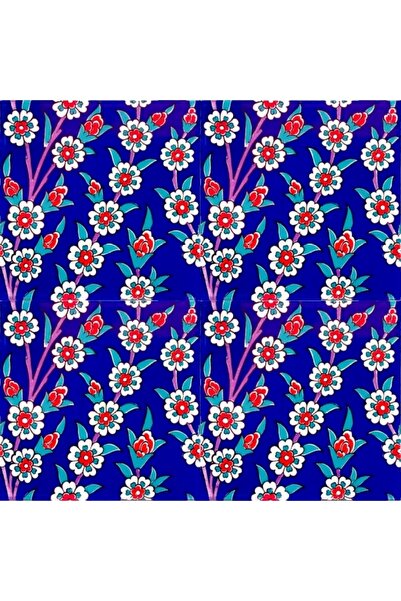 Kütahya Çini Yapı Tasarım Ac60 20x20 Cm 4 Adet Çini Karo