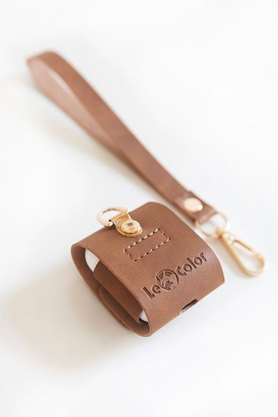 Le Color Headphone Case Brown Leather