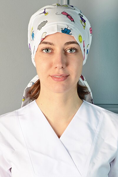 ModaCanel Moda Canel Yarabandı Desenli Tesettür Cerrahi Bone Tesettür Doktor ...