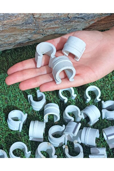 Doğalsan Tarım 1/2 Yarım Parmak Çakma Sera Naylon Tutucu 50 Adet 21 Lik