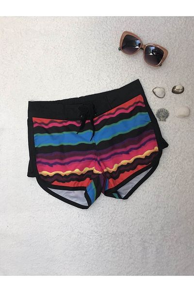 MY SEA Women's Colorful Short Swim Shorts Swimsuit