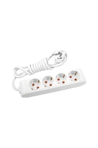 VİKO 4'lü Topraklı 3 Metre Kablolu Grup Priz