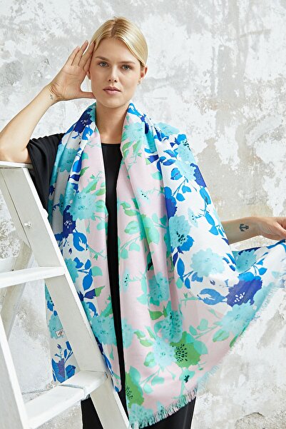 AFVENTE Ψηφιακό με τύπωμα βαμβακερό σάλι Ds-135-v3