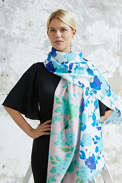 AFVENTE Ψηφιακό με τύπωμα βαμβακερό σάλι Ds-135-v3