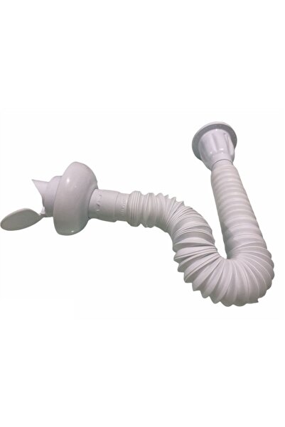 RENK YAPI RÜYASI Koku Önleyici Kapaklı Körüklü Lavabo Sifonu Lavabo Gider Borusu Hortum 80cm