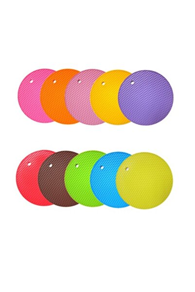 Çokuygunuz Στρογγυλό σουβέρ τσαγιού από σιλικόνη, αντικαυστικό, αντικολλητικό