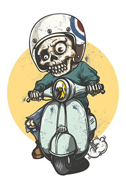 esticker Kuru Kafa Kurukafa Sticker Vespa