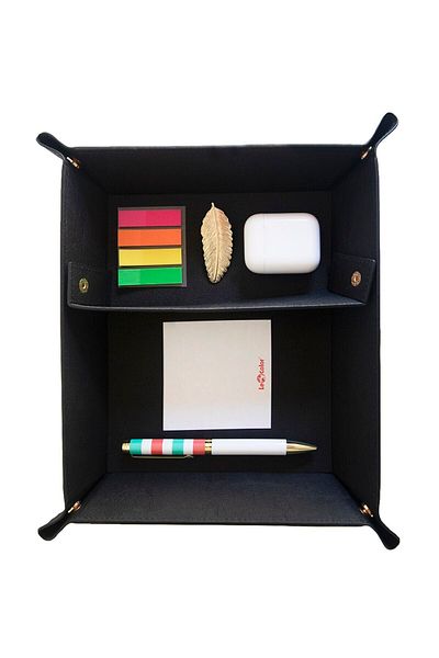 Le Color Desktop Organizer Decorative Organizer Black