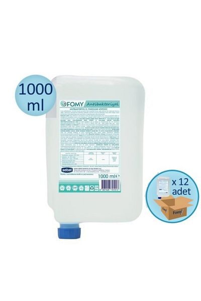 Fomy Antibacterial Foam Soap Cartridge 1000 ml 12 Pcs with Bib Gift