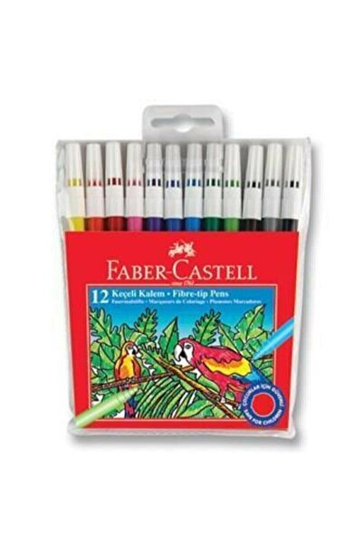 Faber Castell Faber-Castell Felt Tip Crayons Washable 12 Colors