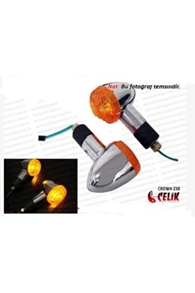 Çelik Crown Xt250-16 Chopper Arka Sinyal Lambası Sağ-sol Takımı