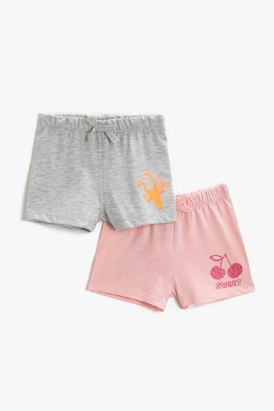 Koton Rosa Oberteil-Unterteil-Set für Mädchen 1YNG15535OK