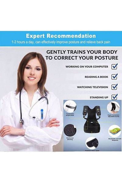 Ankaflex Medical Chyphosis Scoliosis Corset Anti-Humpback Corset Shoulder Waist Corset