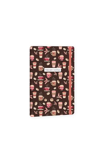 KESKİN COLOR 13x21 Lined Notebook Trendy Notes Coffee Time - Pink