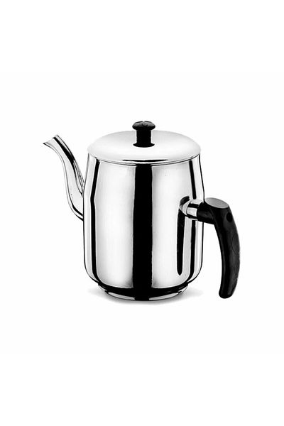 Ulutaş Ulutaş Black 430 Quality Stainless Steel 1.20 Lt Bakelite Handle Coffee Pot