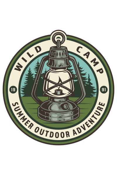 esticker Off Road Camping Adventure Kamp Fener Off Road Sticker 14 X 13,5 cm