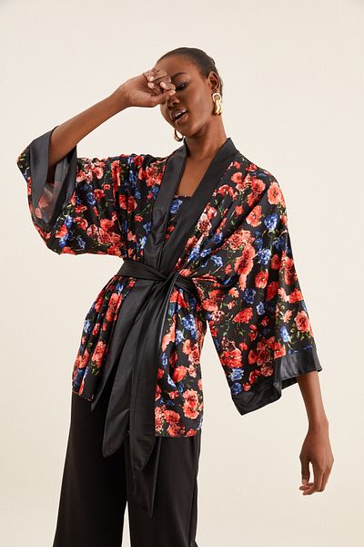 Quincey Women's Multicolored Kimono