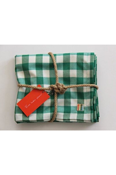 Çizgikare Runner în carouri verzi (cortină de servire)