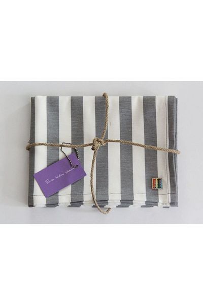 Çizgikare Gray Striped Runner (Service Cover)