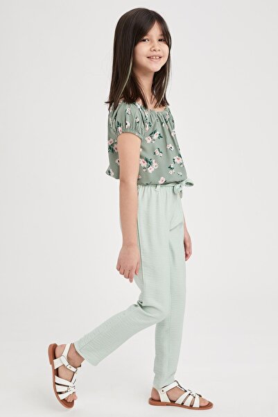 DeFacto Girls Paperbag Fit Woven Pants