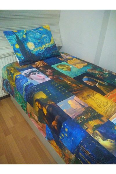 owl bag Van Gogh Artworks Design Cuvertură de pat și fată de pernă
