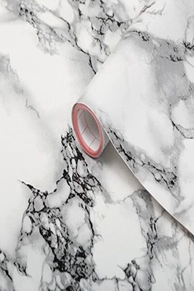 d-c-fix Beyaz Zemin Siyah Hareli Mermer Yapışkanlı Folyo 67,5 Cm X 1 Mt