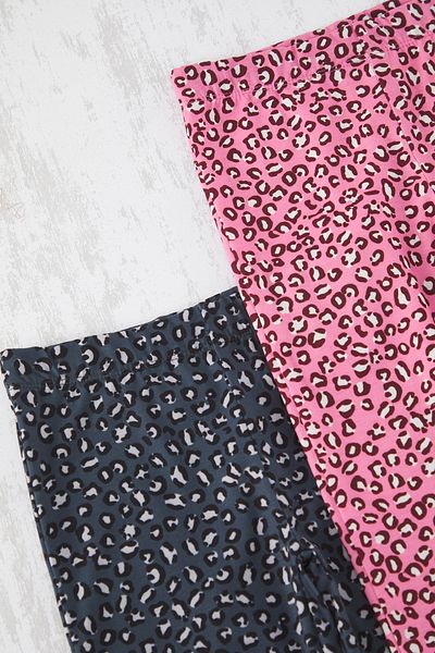 TRENDYOLKIDS Schwarz-Rosa 2-teilige gemusterte Strickstrumpfhose für Mädchen TKDSS25TA00010