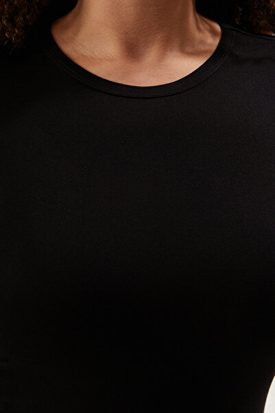 Trendyol Curve Plus Size Black Knitted Blouse - Camisole, Body Sitting, Tbbss25Af00011