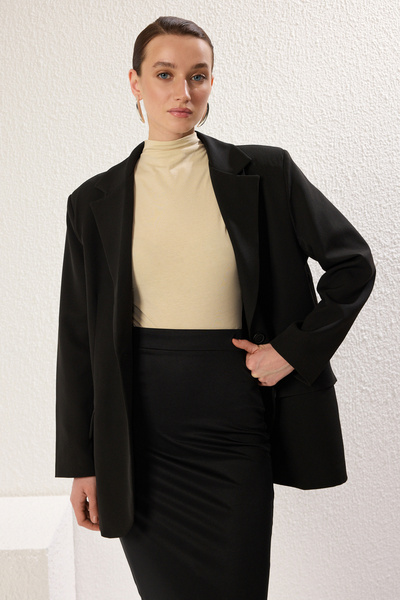 Trendyol Modest Black-Skin 2-Piece Knitted Underwear Tctss25Uk00010