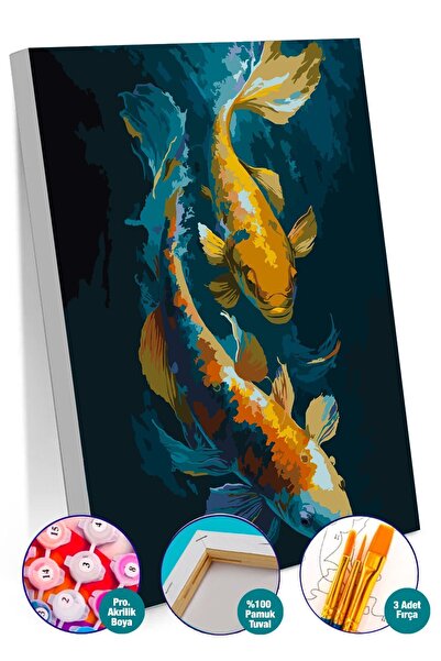 Picasso World Hobby Art Sayılarla Boyama Numaralı Tuval Seti Fırça Boya Dahil...