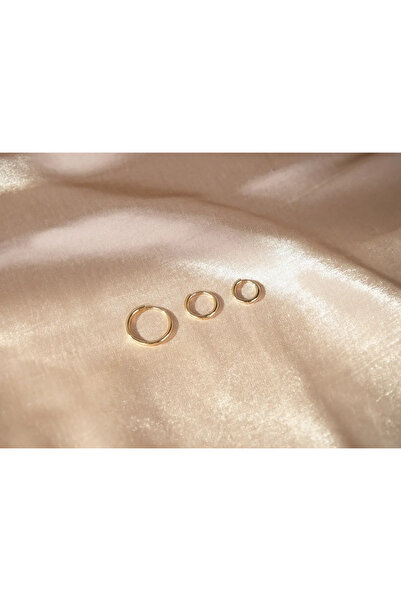 Safir Kuyumculuk Bombeli Minik Altın Halka Küpe Xsmall