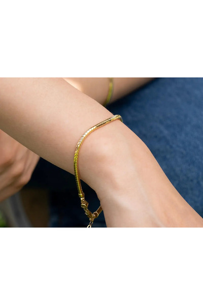Safir Kuyumculuk Altın Yılan Zincir Bileklik