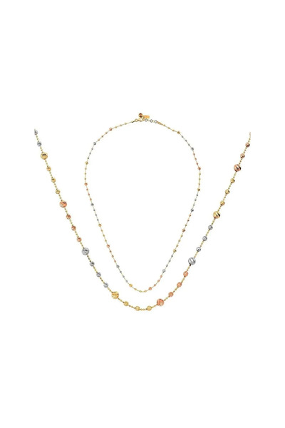 Ema Jewellery Altın Top Top Renkli Kolye