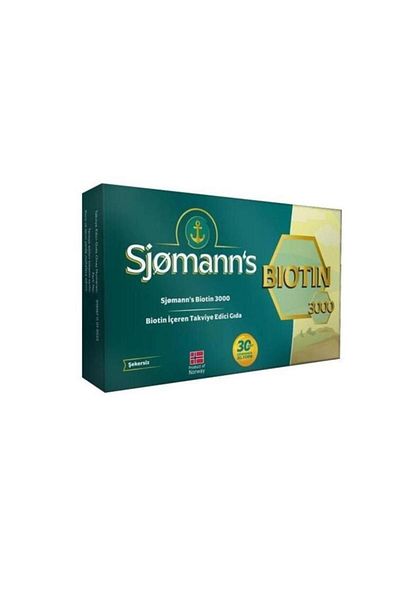 Sjomann's Sjomanns biotin 30 chewable tablets 8682792377359