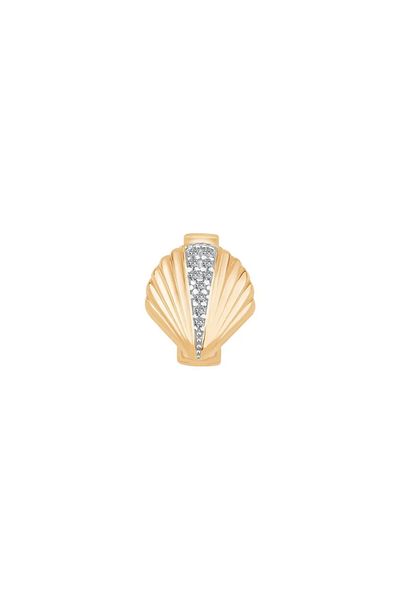 Ema Jewellery Gold Seashell 9mm Bracelet Charm