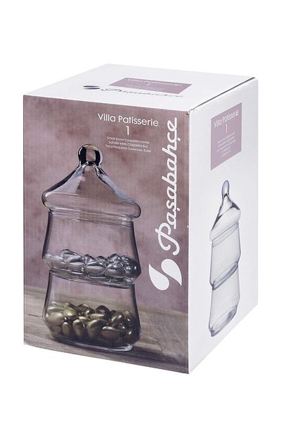 Paşabahçe Villa Patisserie 2-Tier Glass Cookie Holder-Presentation Catering