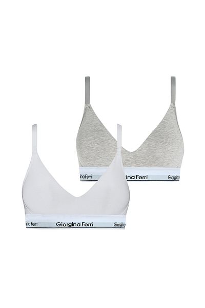 GIORGINA FERRI Sophie - Cutie de 2, cu bandă elastică, uz zilnic, sutien sport căptușit