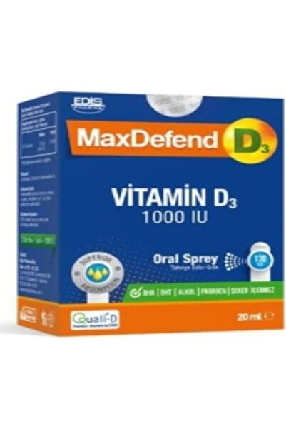 EDİS PHARMA Maxdefend D3 1000ıu 20 ml Sprey 8681812046244
