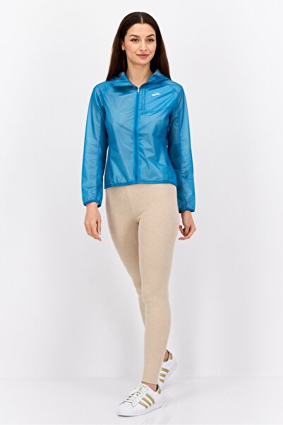 Brooks Women Sportswear Fit Training Jacket, Teal Blue