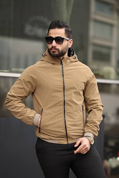 inpool Αδιάβροχο με κουκούλα αδιάβροχο - με φερμουάρ και ραβδώσεις, Standard Fit USE211