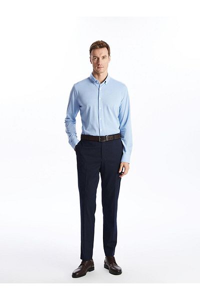 LC Waikiki Cămașă Oxford pentru bărbați cu mânecă lungă LCW Vision Slim Fit