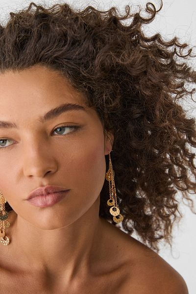 Stradivarius Circular dangle earrings