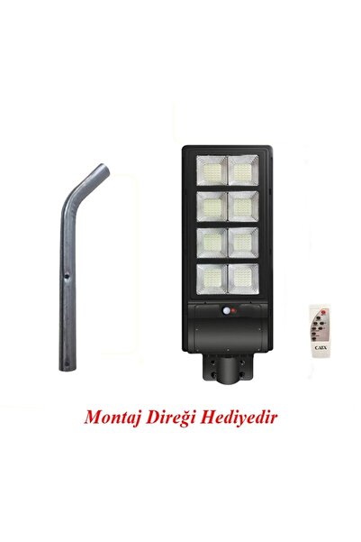 DeftHike Cata 300W Güneş Enerjili 576 Led Sokak Lambası + Montaj Direği Büyük...