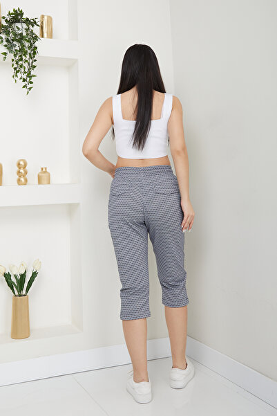 Banadamoda Kadın Desenli Penye Kapri