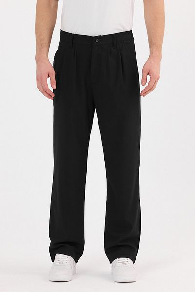 wamoss Model 2025 - Pantaloni largi din țesătură cu picioare largi PL11