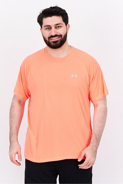 Under Armour Men Loose Fit Short Sleeve Training T-Shirt, Coral