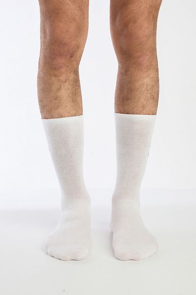 Hype of Steps Good Socks - White Socks with Drawing Pattern